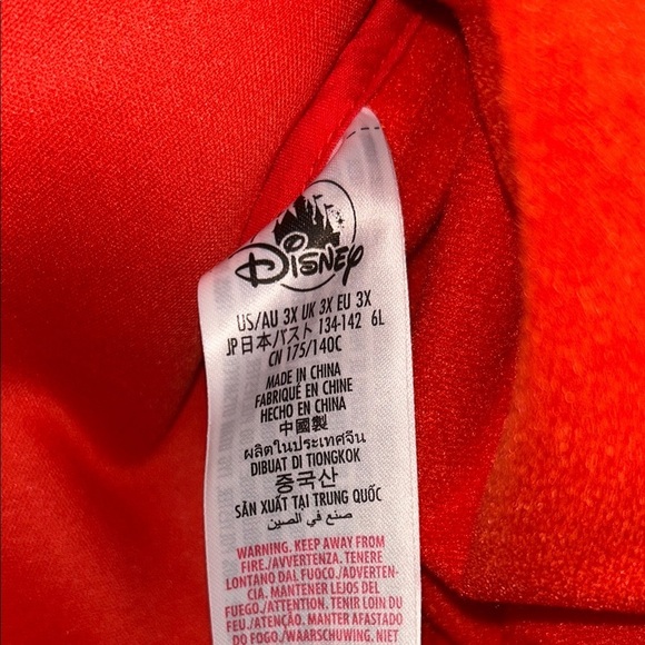Disney Red Puffer Jacket with Plush Texture - Picture 3 of 8
